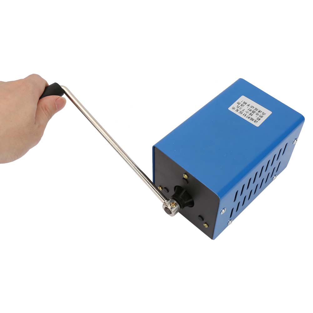 20W Emergency Manual Generator Hand Crank Generator Electric Generator Dynamotor Miniature Generator Outdoor Camping Survival